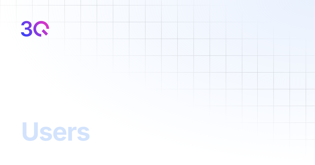 Users | 3Q Documentation Portal